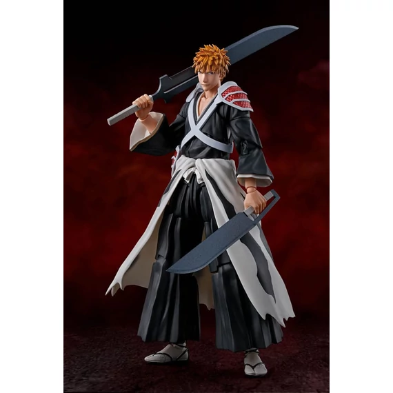 Bleach: Thousand-Year Blood War S.H. Figuarts Akciófigura - Ichigo Kurosaki Dual Zangetsu 16 cm