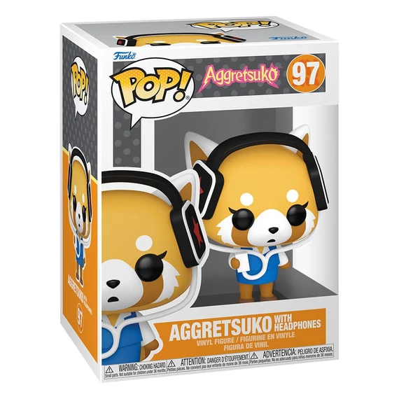Aggretsuko POP! Figura - Aggretsuko With Headphones 9 cm #97