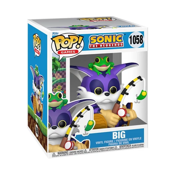 Sonic Super Sized POP! Games Figura - Big the Cat with Froggy 15 cm #1058