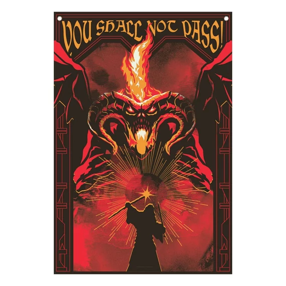 Lord of the Rings Wall Banner - You shall not pass! 125 x 85 cm