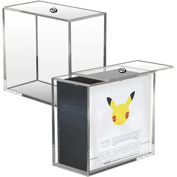Evoretro - Pokémon ETB Elite Trainer Box Védődoboz nyitható fedéllel - anti-UV 4.0 mm