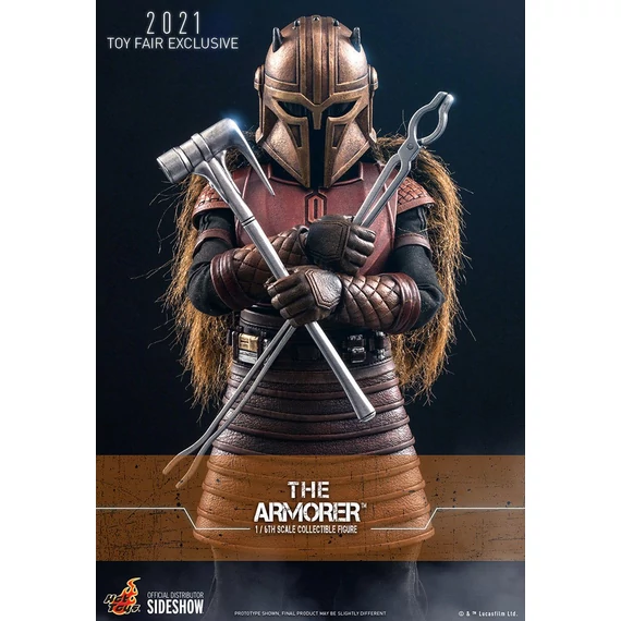 Star Wars The Mandalorian 1/6 Akciófigura - The Armorer 2021 Toy Fair Exclusive 29 cm