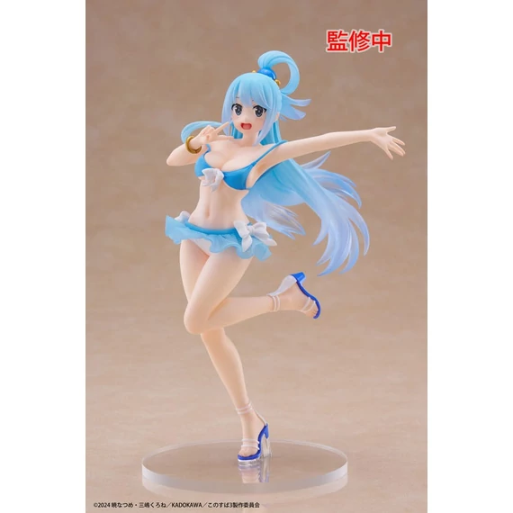 KonoSuba: God&apos;s Blessing on This Wonderful World! 3 Coreful PVC Szobor - Aqua Swimwear Ver. 18 cm