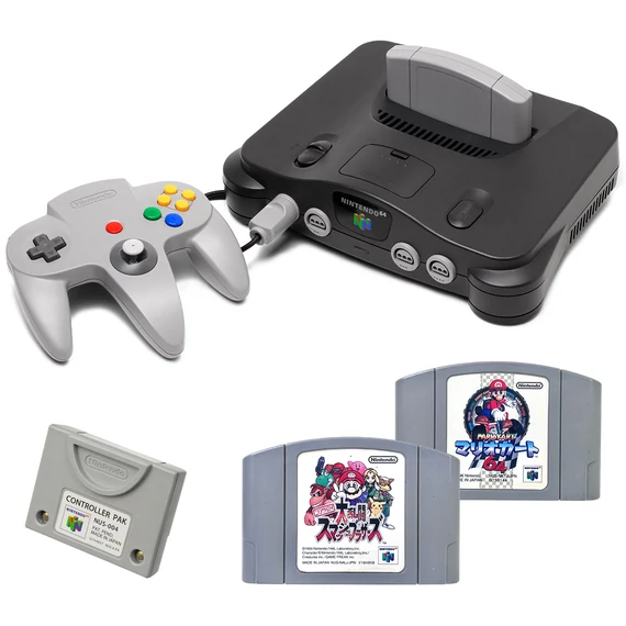Nintendo 64 + 2 játék + Controller Pak [használt]