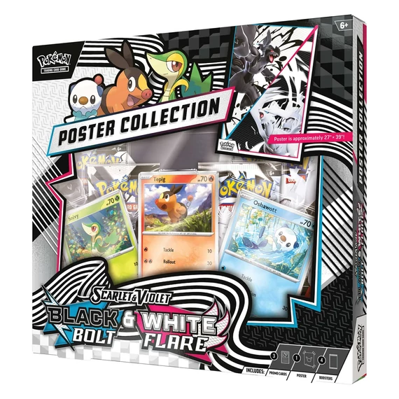 Pokémon TCG Scarlet &amp; Violet 10.5 - Black Bolt &amp; White Flare Unova Poster Collection - EN