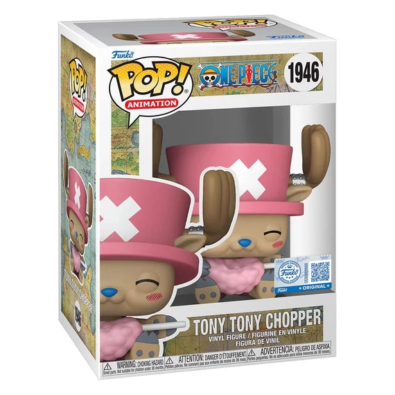 One Piece POP! Animation Figura - Tony Tony Chopper w/ Cotton Candy (Exclusive) 9 cm #1946