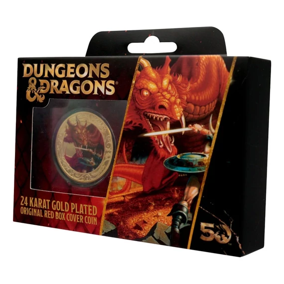 Dungeons & Dragons 50. Évfordulós Gyűjthető Érme (színes nyomattal) 4 cm