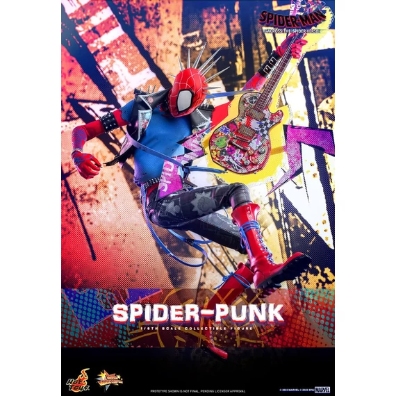 Spider-Man: Across the Spider-Verse Movie Masterpiece 1/6 Akciófigura - Spider-Punk 32 cm