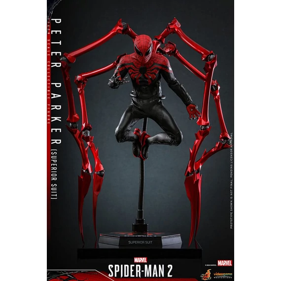Spider-Man 2 Video Game Masterpiece 1/6 Akciófigura - Peter Parker (Superior Suit) 30 cm
