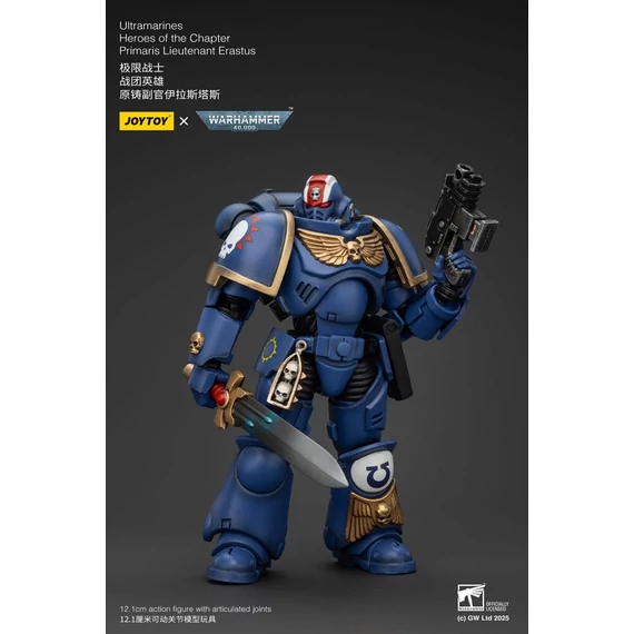 Warhammer 40k Akciófigura - 1/18 Ultramarines Primaris Lieutenant Erastus 12 cm