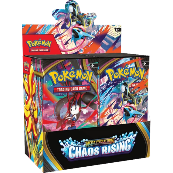 Pokémon TCG: Mega Evolution - Chaos Rising Booster Display