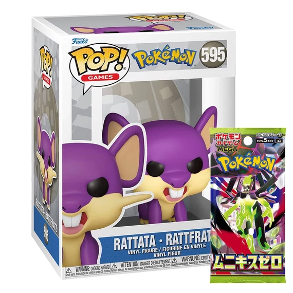 Pokemon Funko POP! Games Vinyl Figura - Rattata (EMEA) 9 cm #595