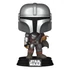 Kép 2/2 - Star Wars The Book of Boba Fett Funko POP! Figura - Mando w/pouch 9 cm #585