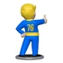 Kép 2/2 - Fallout Minifigura - Vault Boy Thumbs Up 7 cm