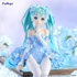 Kép 2/3 - Hatsune Miku Noodle Stopper PVC Szobor - Flower Fairy Nemophila Pail Blue Color Ver. 15 cm