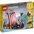 Kép 1/4 - LEGO® Creator 3-in1 - Viking hajó és a Midgard kígyó (31132)