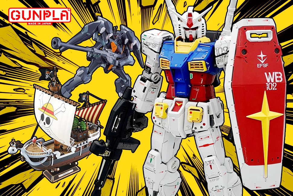 Gundam, One Piece és további modellek
