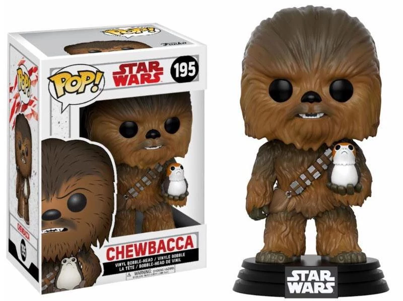 Star Wars Episode VIII Funko POP! Bobble-Head figura - Chewbacca & Porg