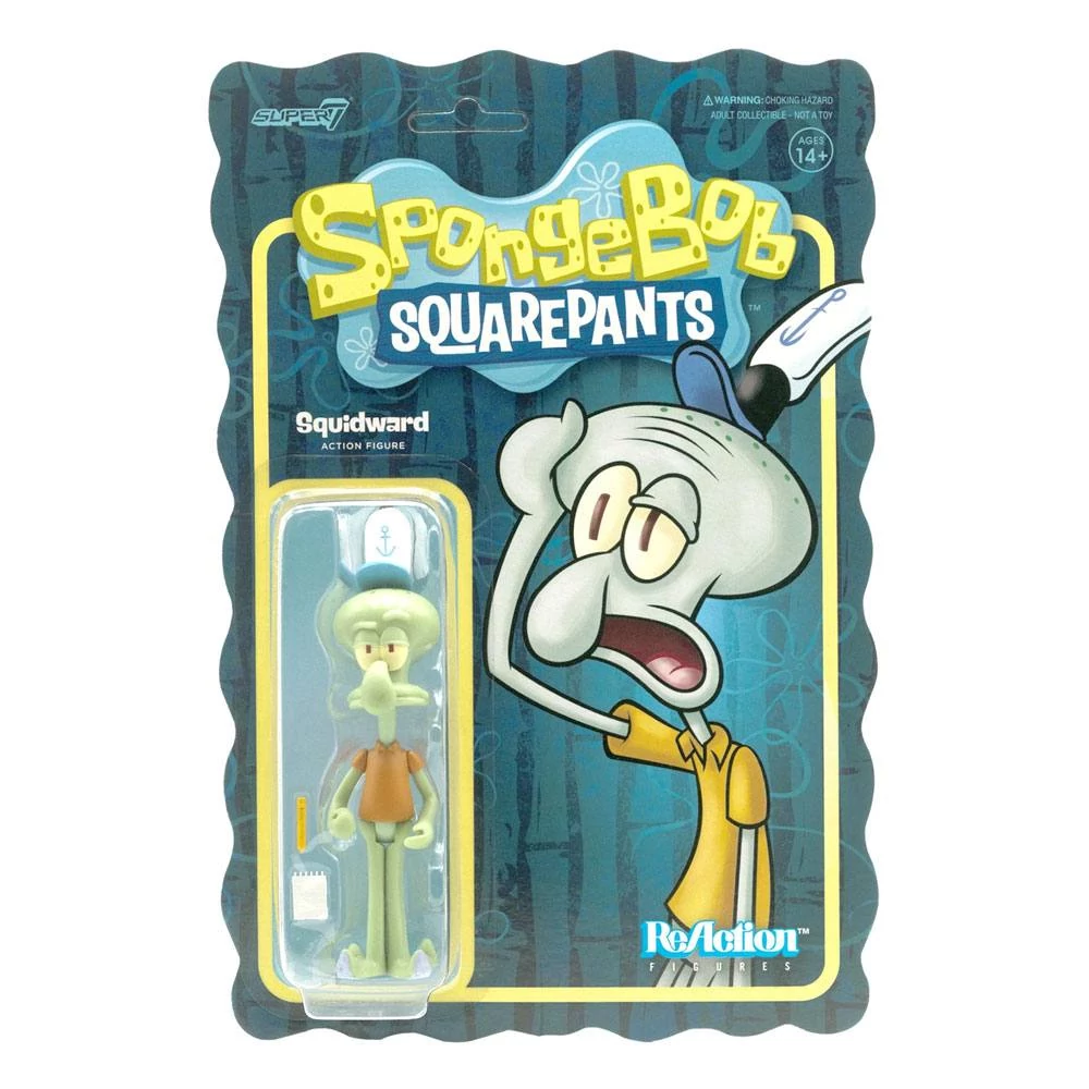 SpongeBob SquarePants ReAction Akciófigura - Squidward 10 cm