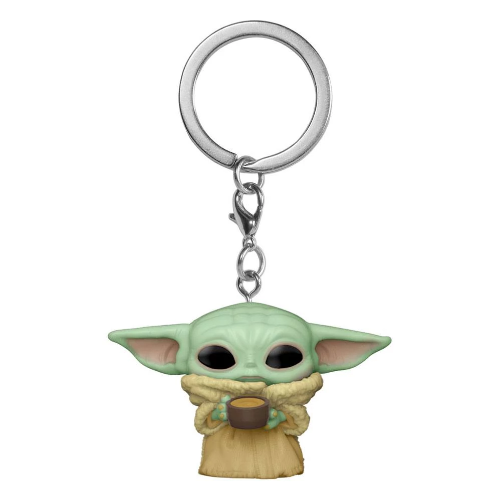 Star Wars The Mandalorian Pocket POP! Kulcstartó - The Child w/Cup 4cm