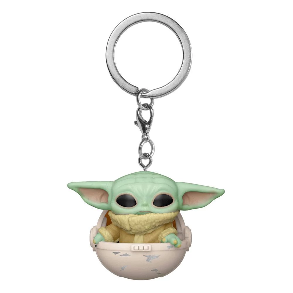Star Wars The Mandalorian Pocket POP! Kulcstartó - The Child/Hover Pram 4 cm