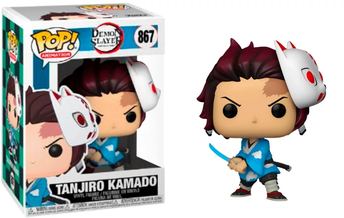 Demon Slayer Funko POP! Animation Figura - Tanjiro Kamado with Mask (Exclusive) 9 cm #867
