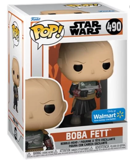 The Mandalorian Funko POP! Star Wars Figura - Boba Fett Unmasked (Exclusive) #490