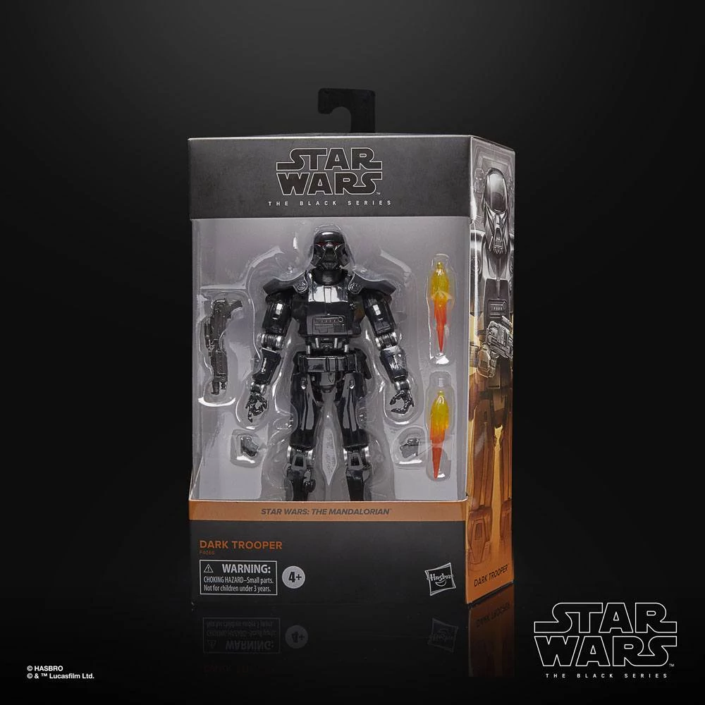 Star Wars: The Mandalorian Black Series 2022 Akciófigura - Dark Trooper 15 cm