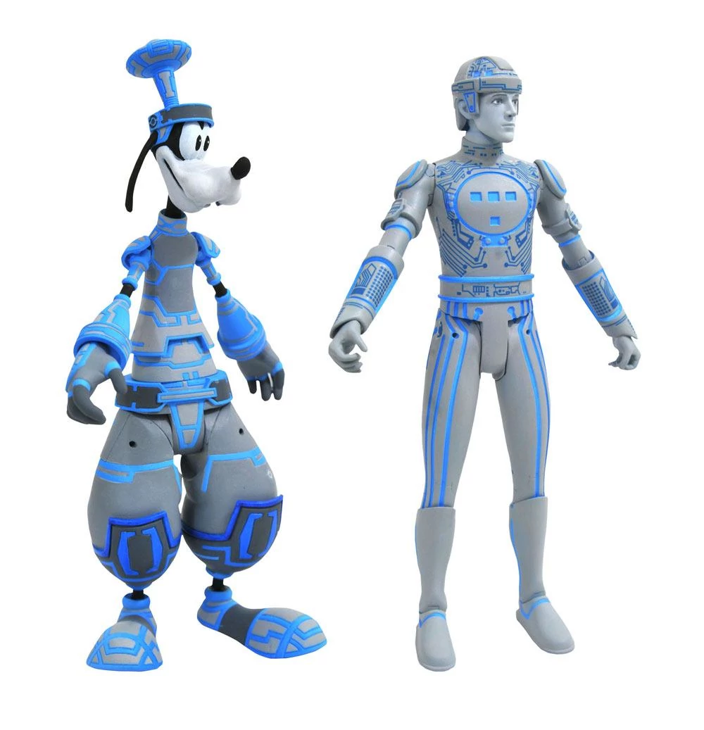 Kingdom Hearts Select Akciófigura 2-Pack - Goofy & Tron 18 cm