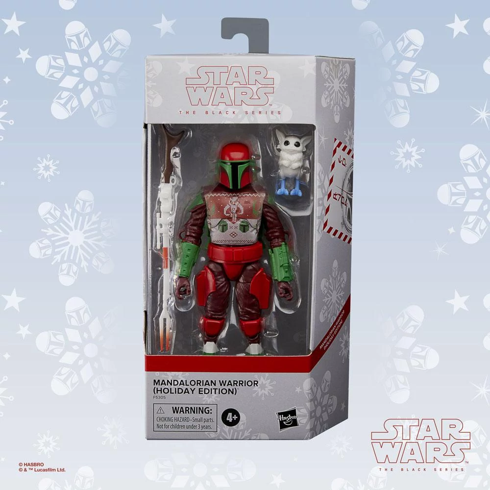 Star Wars Black Series Akciófigura - Mandalorian Warrior (Holiday Edition) 15 cm