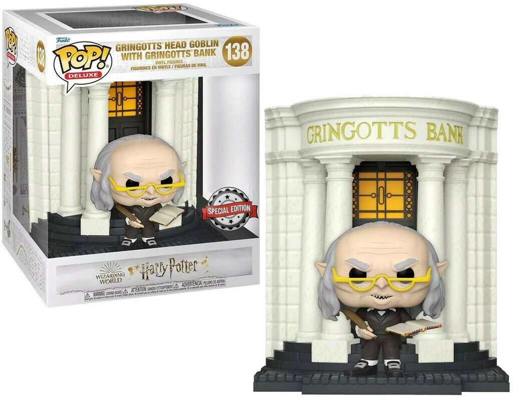Harry Potter Deluxe Funko POP! Figura - Gringotts Bank w/Head Goblin (Exclusive)