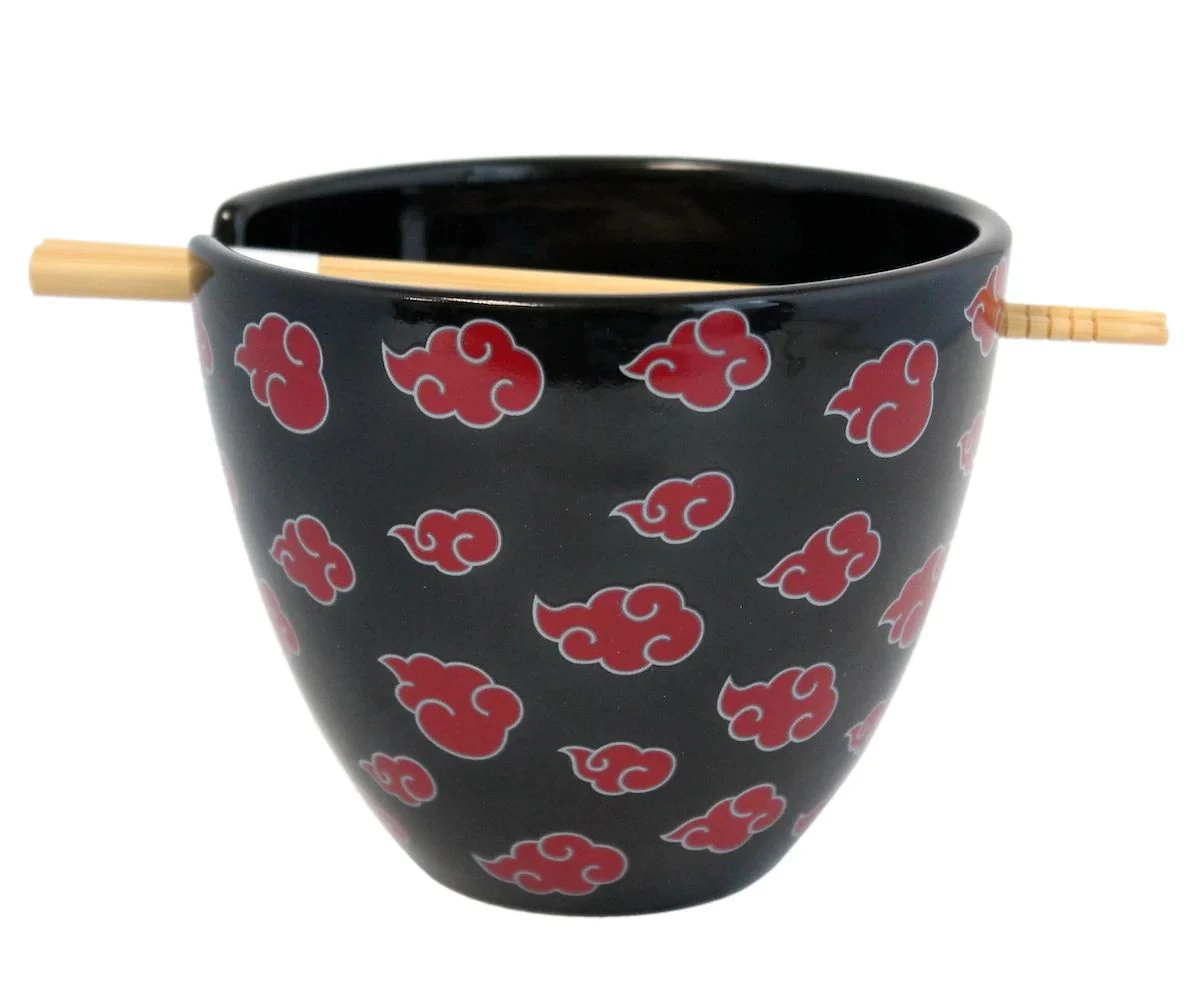 Naruto Ramen Tál Evőpálcikával - Akatsuki Logo
