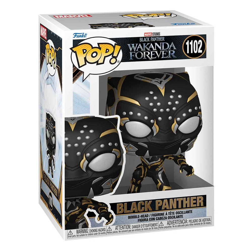 Black Panther: Wakanda Forever Funko POP! Marvel Vinyl Figura - Black Panther 9 cm