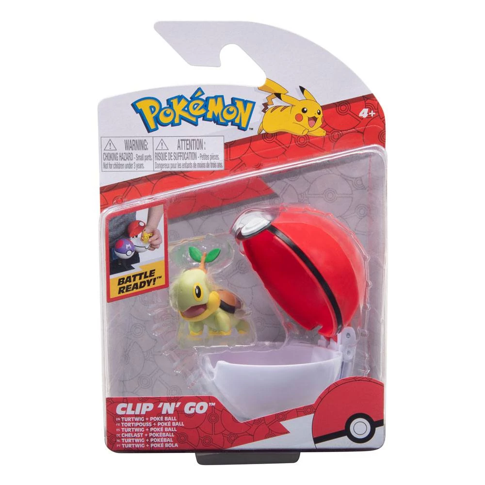 Pokémon Clip'n'Go Figura - Turtwig & Poké Labda