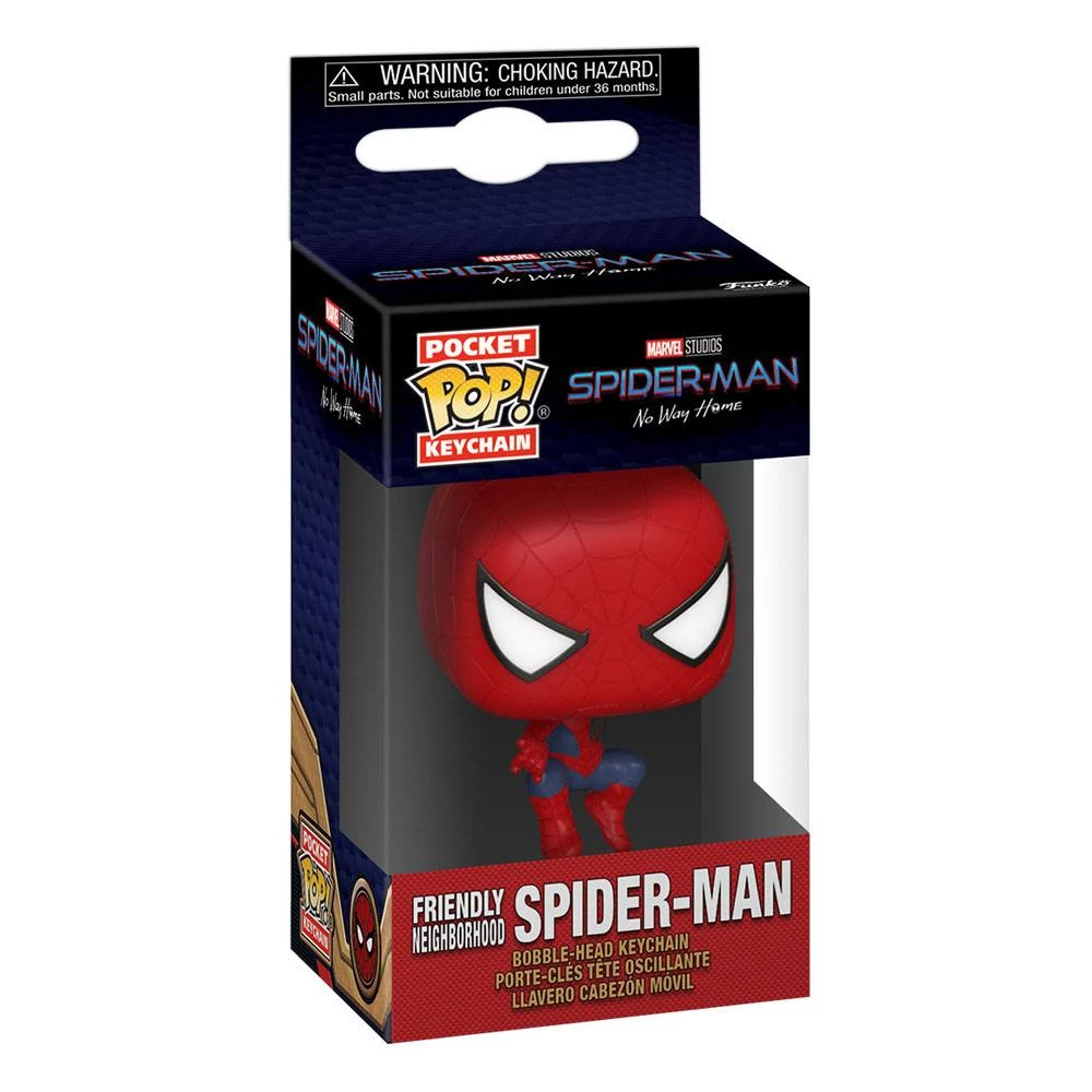 Spider-Man: No Way Home Pocket POP! Kulcstartó - Friendly Neighborhood Spider-Man