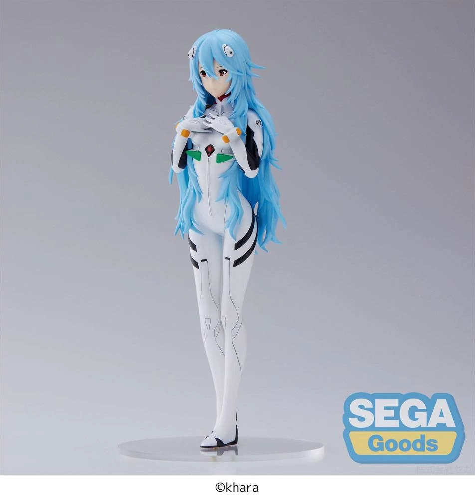 Evangelion: 3.0+1.0 Thrice Upon a Time SPM PVC Szobor - Rei Ayanami Long Hair Ver. 21 cm