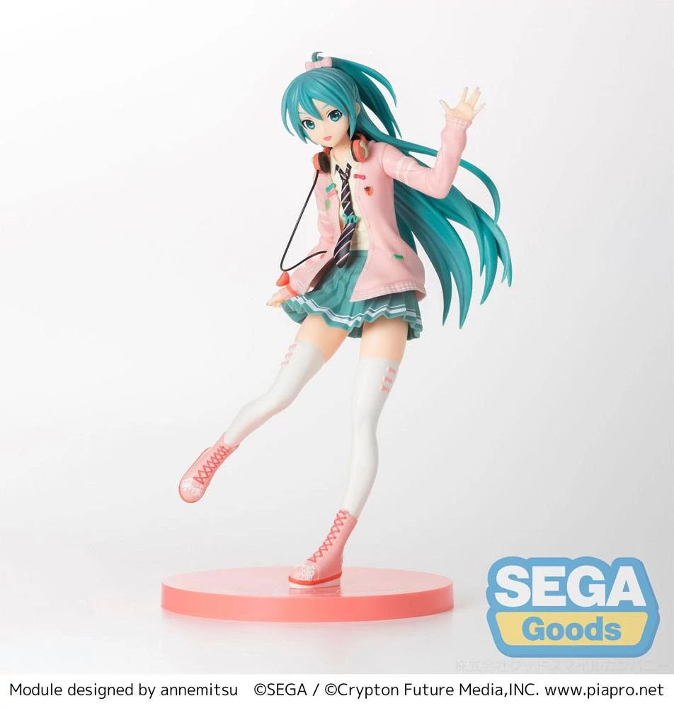 Hatsune Miku Project DIVA Arcade Future Tone SPM Szobor - Hatsune Miku Ribbon Girl 24 cm