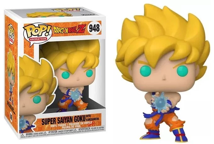 Dragon Ball Z Funko POP! Animation Vinyl Figura - SS Goku w/ Kamehameha Wave 9 cm #948