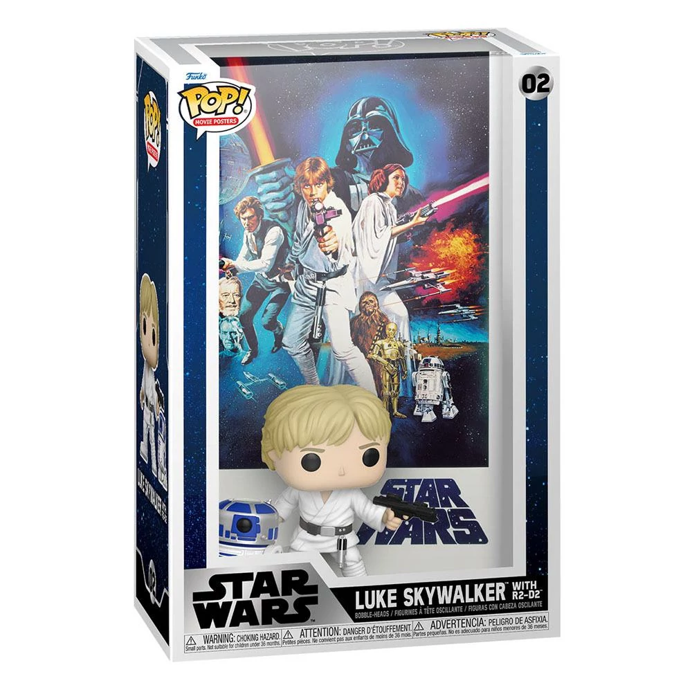 Star Wars A New Hope Funko POP! Movie Poster és Figura - Luke & R2-D2