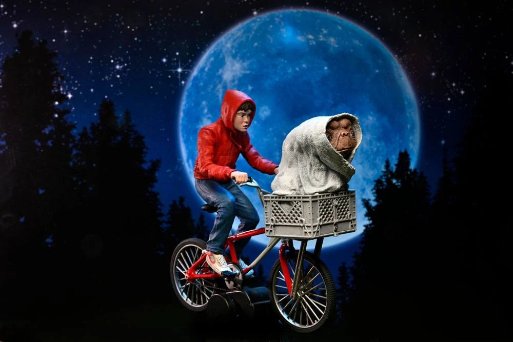 E.T. the Extra-Terrestrial 40th Anniversary Akciófigura - Elliott & E.T. on Bicycle 13 cm