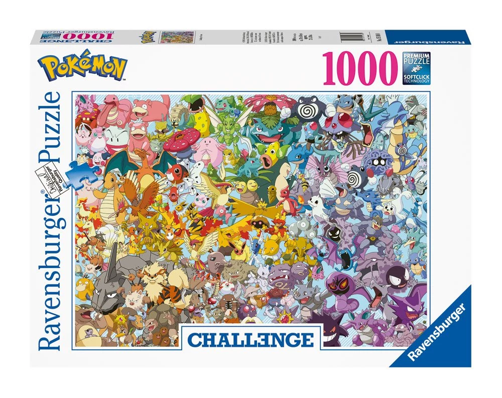 Pokémon Challenge Jigsaw Puzzle - Group (1000 darabos)