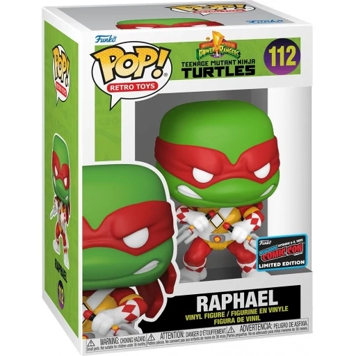 Teenage Mutant Ninja Turtles x Power Rangers Funko POP! Figura - Raphael (2022 Fall Convention Exclusive) #112