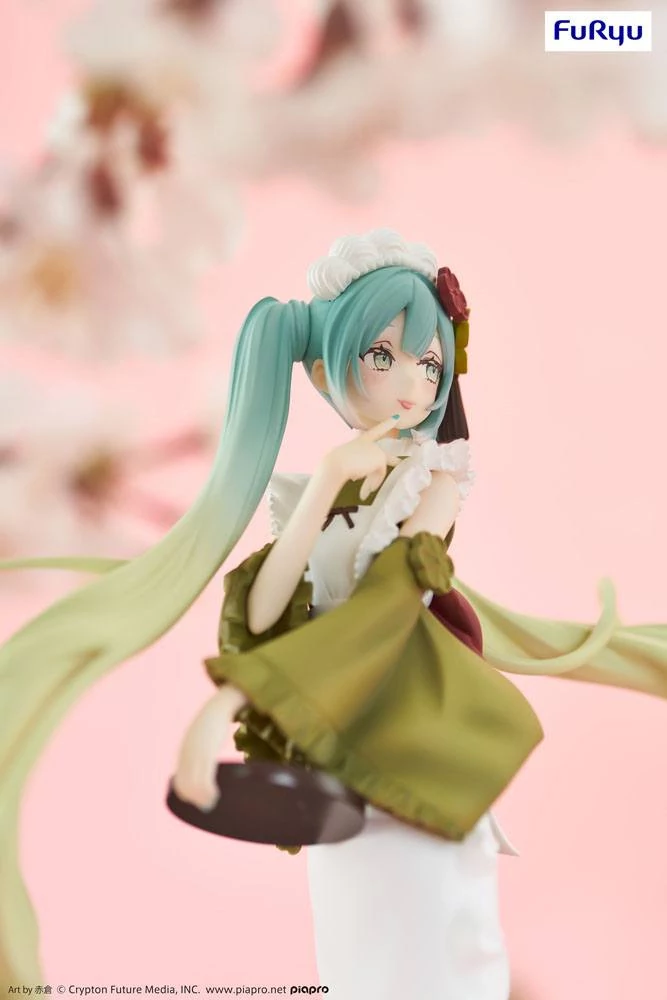 Hatsune Miku Exceed Creative PVC Szobor - Hatsune Miku Matcha Green Tea Parfait Ver. 20 cm