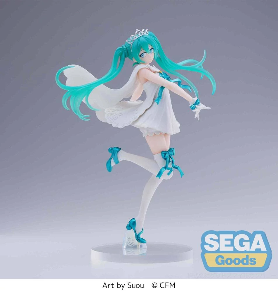 Hatsune Miku Series SPM PVC Szobor - Hatsune Miku 15th Anniversary SUOU Ver. 21 cm