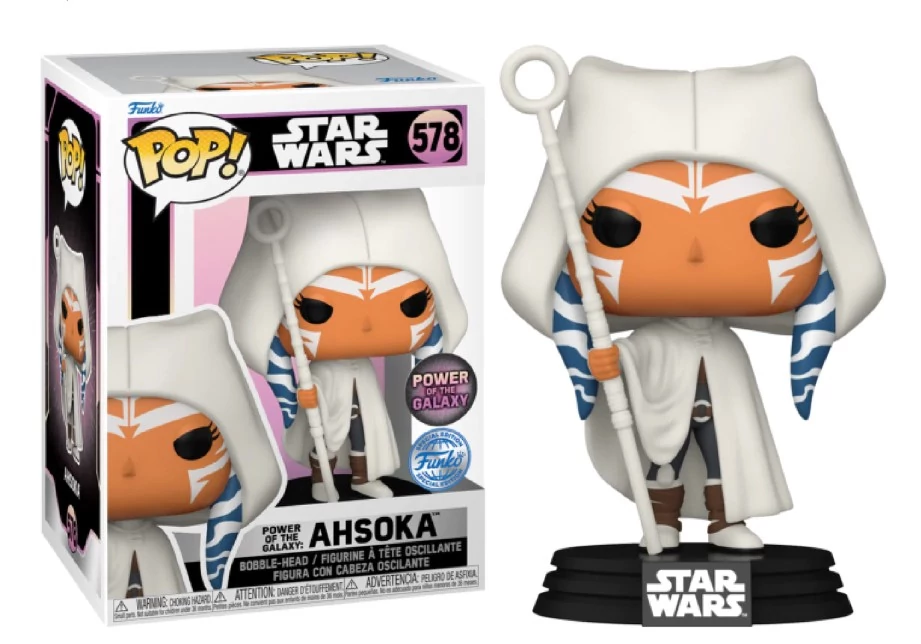 Star Wars Power of the Galaxy Funko POP! Figura - Ahsoka 9 cm (Exclusive) #578