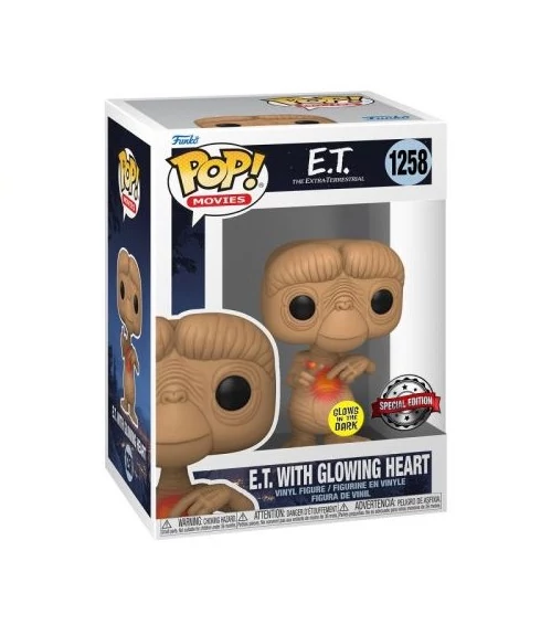 E.T. the Extra-Terrestrial Funko POP! Moment Vinyl Figura - E.T. w/heart (Glow-in-the-Dark) 9 cm #12