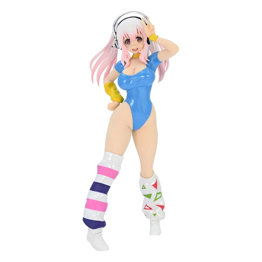 Super Sonico PVC Statue Super Sonico Concept Szobor - 80's/Another Color/Blue Ver. 18 cm