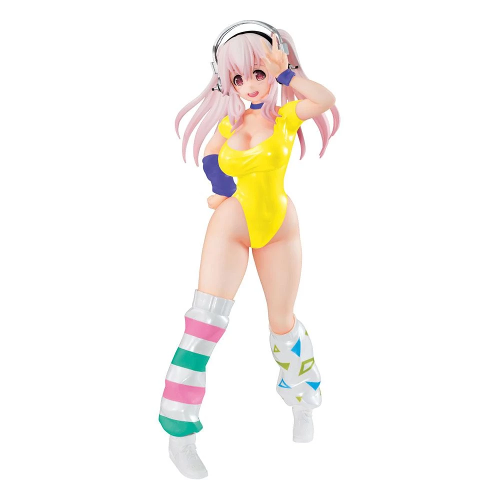 Super Sonico PVC Statue Super Sonico Concept Szobor - 80's/Another Color/Yellow Ver. 18 cm