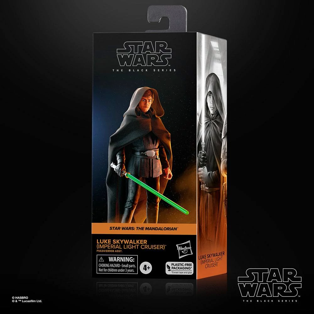 Star Wars: The Mandalorian Black Series Akciófigura - Luke Skywalker (Imperial Light Cruiser) 15 cm