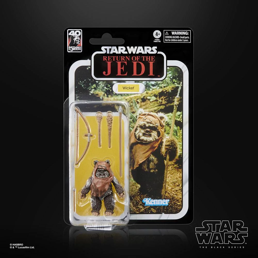 Star Wars Episode VI 40th Black Series Deluxe Akciófigura - Wicket 15 cm